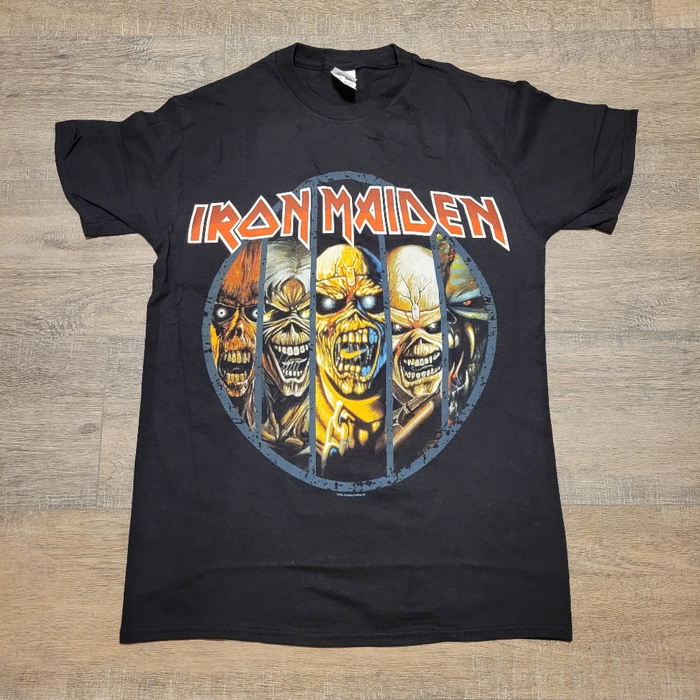 Iron Maiden T Shirt Black Graphic Rock Band Crewneck Ozzy Osborne Size Small